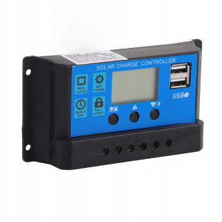 Regulátor solárneho nabíjania 12V/24V LCD 20A