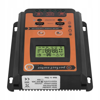 Regulátor nabíjania Solar MPPT 12v24V LCD 30A