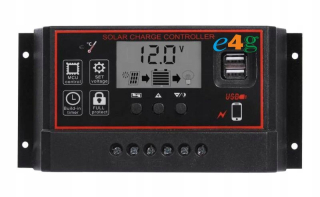 Regulátor nabíjania batérie solárne 10A s USB