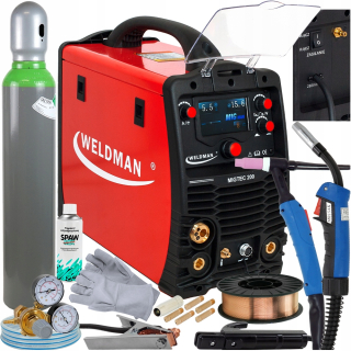 Profi zváračka - Zváračka MIGTEC MIG MAG 3v1 Synergy 200A LCD TIG