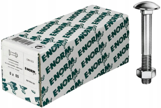 Hradné skrutky Din603 s matičkou M6x60 mm 200 ks