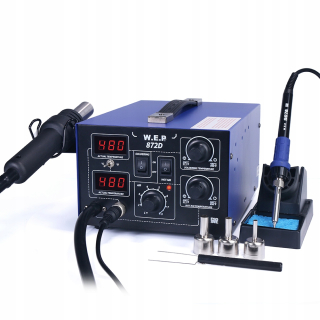 WEP 872d 2in1 spájkavá stanica s Gripperom SMD