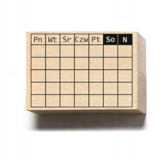 Kancelárska pečiatka - Známka kalendára časopisu Bullet Journal