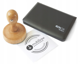 Kancelárska pečiatka - Logo z pečiatok Logo Oddelenie atramentu 60 mm