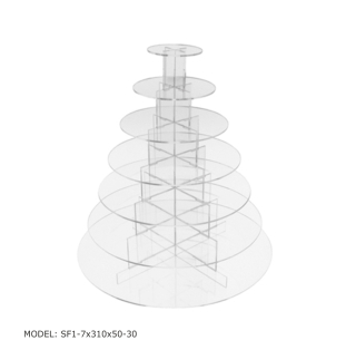 Kaskádový stojan z plexisklastu, plexiskla H = 33 cm