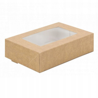 Boxy na jedlo a nápoje - Sushi Box s oknom 190x130x50mm - 140 ks.
