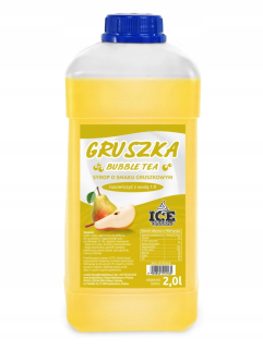 Zmrzlinovač - Bubble tea sirup HRUŠKOVÁ príchuť 2l (2,7kg) 1:9