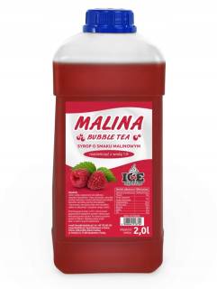 Bublinový čaj Malina - 2L (2,7 kg) 1: 9 sirupový sirup