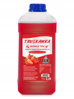 Zmrzlinovač - Bublinový čajový bublinový sirup 2L Strawberry (2,7 kg) 1: 9