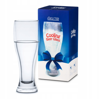 Poháre - Sklo s plnením chladenia, pre veľké pivo.