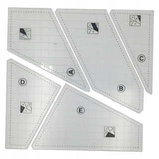 Šijacie pravítka quiltovacia šablóna patchwork látka
