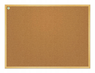 Korková tabuľa - Korková doska 60x40 40x60 Pinezki Wood svietidlo