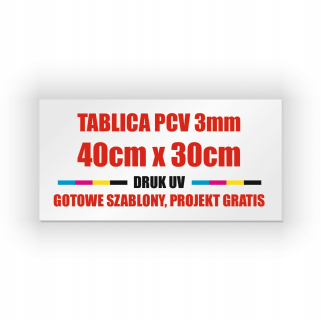 Doska PVC 3 mm 30x40 cm UV tlačové šablóny