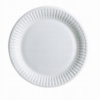 Jednorázové taniere, misky - Papierové dosky dezertné platne 23 cm 100 ks