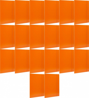 Priečinok s gumou A4 landed oranžovou x 20