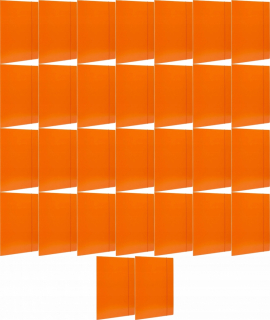 Priečinok s gumou A4 landed oranžová x 50