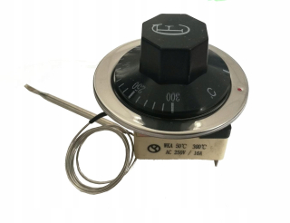 Regulátor - TERMOSTAT S KAPILÁROU 50°C~300°C 16A/250V BIELA