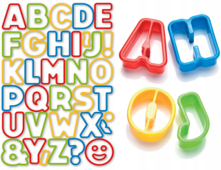 Tescoma Cutters Abeced Letters Kids 34 ks
