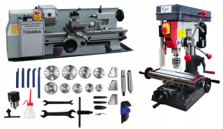 Sústruh na kov - Tytan 350 Lathe + mlyn vŕtačka 16 mm 230V