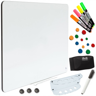 Magnetická tabuľa - Magnetický bezrámový plak 90x60 biele freebies