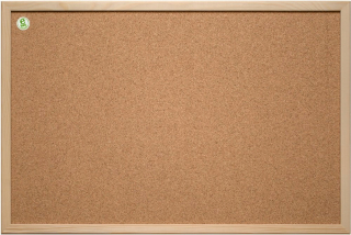 Korková tabuľa - Korková doska 2x3 v drevenom ráme 30 x 40 cm hnedá