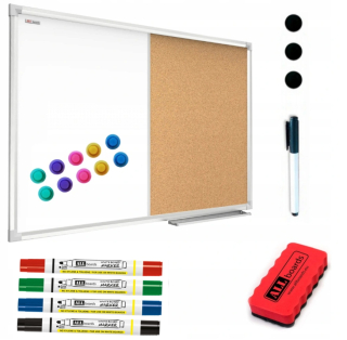 Magnetická tabuľa - 90x60 Combi magnetická doska