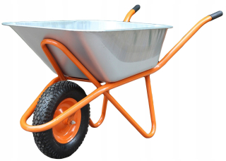Fúrik - Lisovaný galvanizovaný záhradný koliesko 100 l / 140l