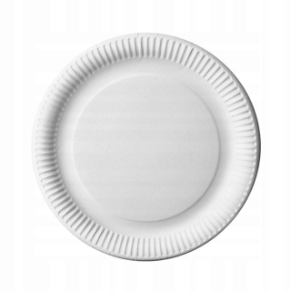 Jednorázové taniere, misky - Jednorazová doska veľký papier biely 29 cm 50 ks