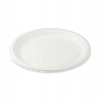 Jednorázové taniere, misky - Doska cukrovej trstiny okrúhle EKO 23 cm 50 ks