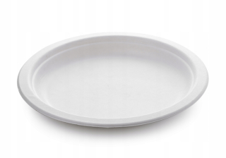 Jednorázové taniere, misky - Jednorazové ekologické dosky vyrobené z cukrovej trstiny 23 cm