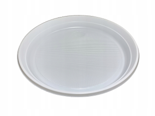 Jednorázové taniere, misky - Jednorazové plastové platne ps biele 22 cm
