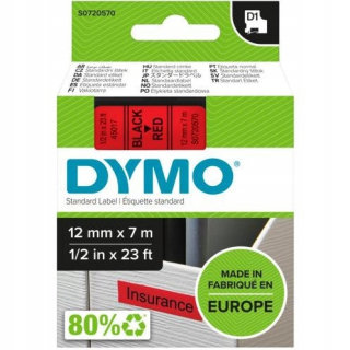Páska 12 mm /7 m čierna /červená 5045017 Dymo S07205