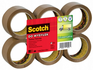 Lepiaca páska - Baliaca páska hnedá silná Scotch 371 3M 6ks