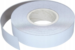 Biela magnetická páska 20 mm označenie políc 30 m