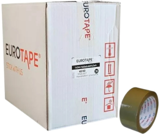 Lepiaca páska - PackA PackA Ticho Brown Euro-Tape 48x60 36 ks.