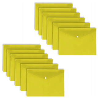 Priečinok obálky pre A4 Latch Yellot 12 PCS