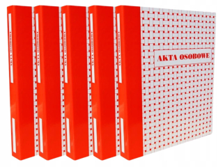 Súbory Konfex A4 pre osobné súbory červené 5 kusov