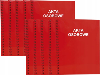 Konfex červené súbory pre osobné súbory 10 kusov