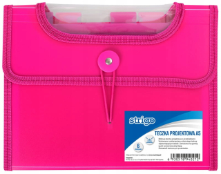 Harmonický priečinok so 6 rozperkami A5 Pink Pp