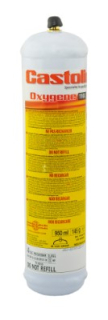Plynový horák - Kyslík kyslíkový kastolín Flex 950 ml 165 bar valc