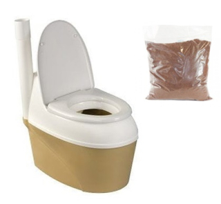 Prenosná toaleta WC - Piteco 506 Turistické rašelinové toalety s rašelinou