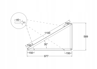 Montážny trojuholník PV PV Solar XSL 30