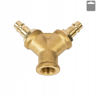 Pneumatická T-kus GW 3/8" 2 zástrčky rýchlospojka