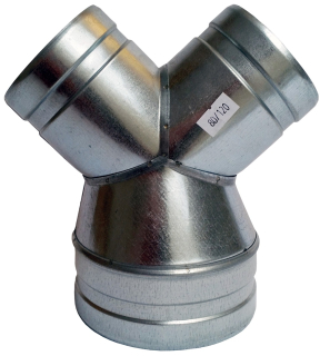 Spiro hadica redukčná 1x120/2x100mm