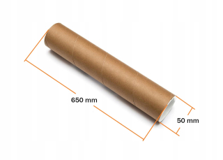 Tubusy kartonové - Kartónová trubica 50mmx650mm kartónové trubice A1 10 ks