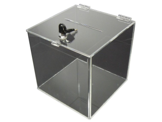 Urn Piggy Bank môže box s plexisklom 30x30x30cm