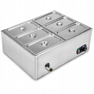 Ohrievač jedla - Vevor Electric Food ohrievač 6 panvíc