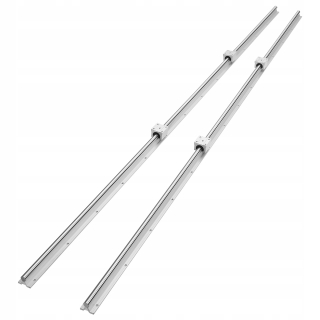Regulátor - Vevor lineárna szyna 2 ks SBR20-1800 mm 4 zipsy