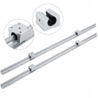 Regulátor - Vevor lineárna koľajnica 2 ks SBR20-2200 mm 4 Zippery
