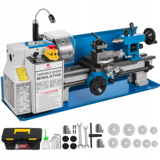 Sústruh na kov - Vevor Metal Lathe 7x14Cal 550W 2500 ot / min